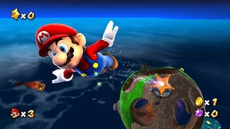 mario galaxy bros wii nintendo gampelay