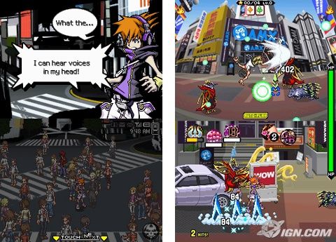 twewy the world ends with you nintendo ds gameplay