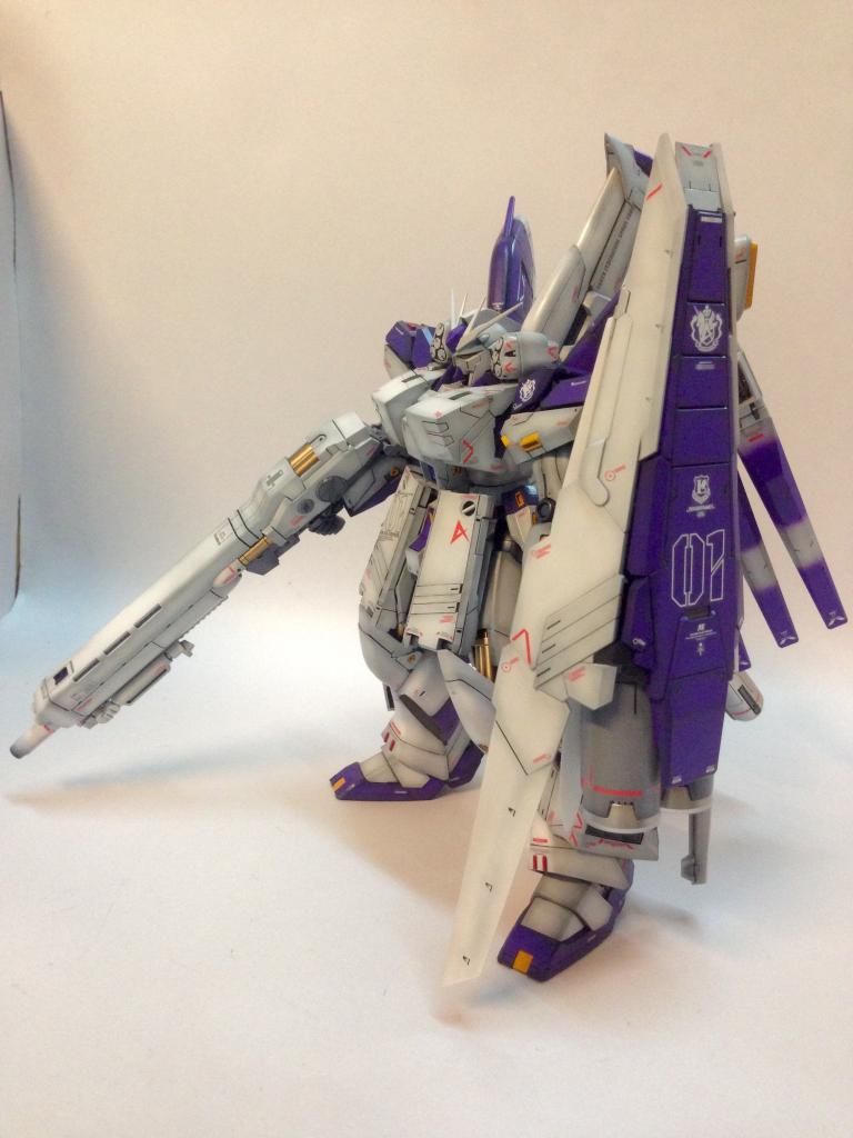งานสี Hi-Nu Gundam H.W.S  ver.ka custom Painted Build โดย Fluzzy