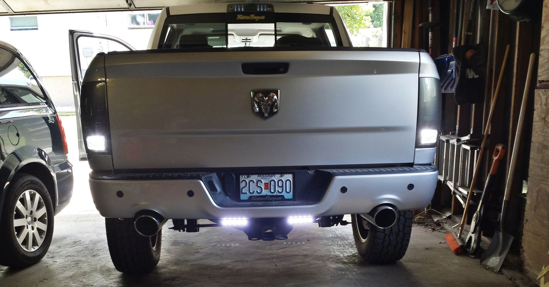 Aux backup lights installed today DodgeTalk Forum
