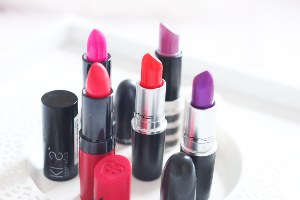 a picture of spring coloured lipsticks