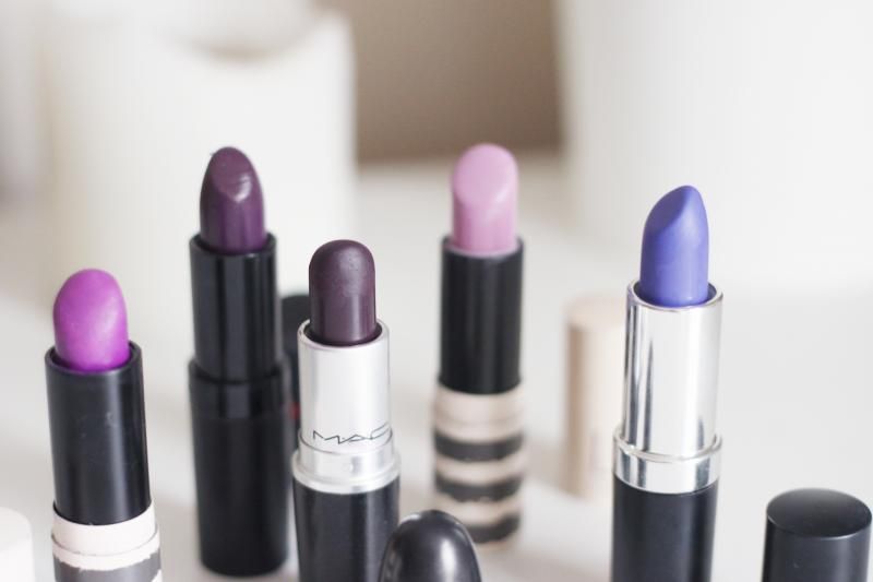UK beauty blogger top 5 purple lipsticks
