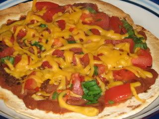 03/04/09 Dinner ~ Vegan Mini Mexican Pizza