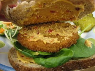 Chick Patty Sandwich w/Sabra Hummus