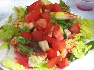 Side salad w/ff raspberry walnut dressing
