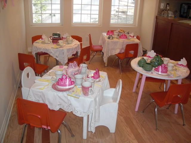 fancy nancy tea set table