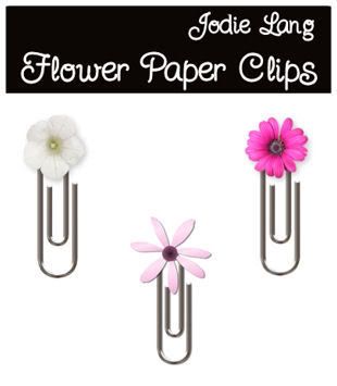 Flower Paper Clips