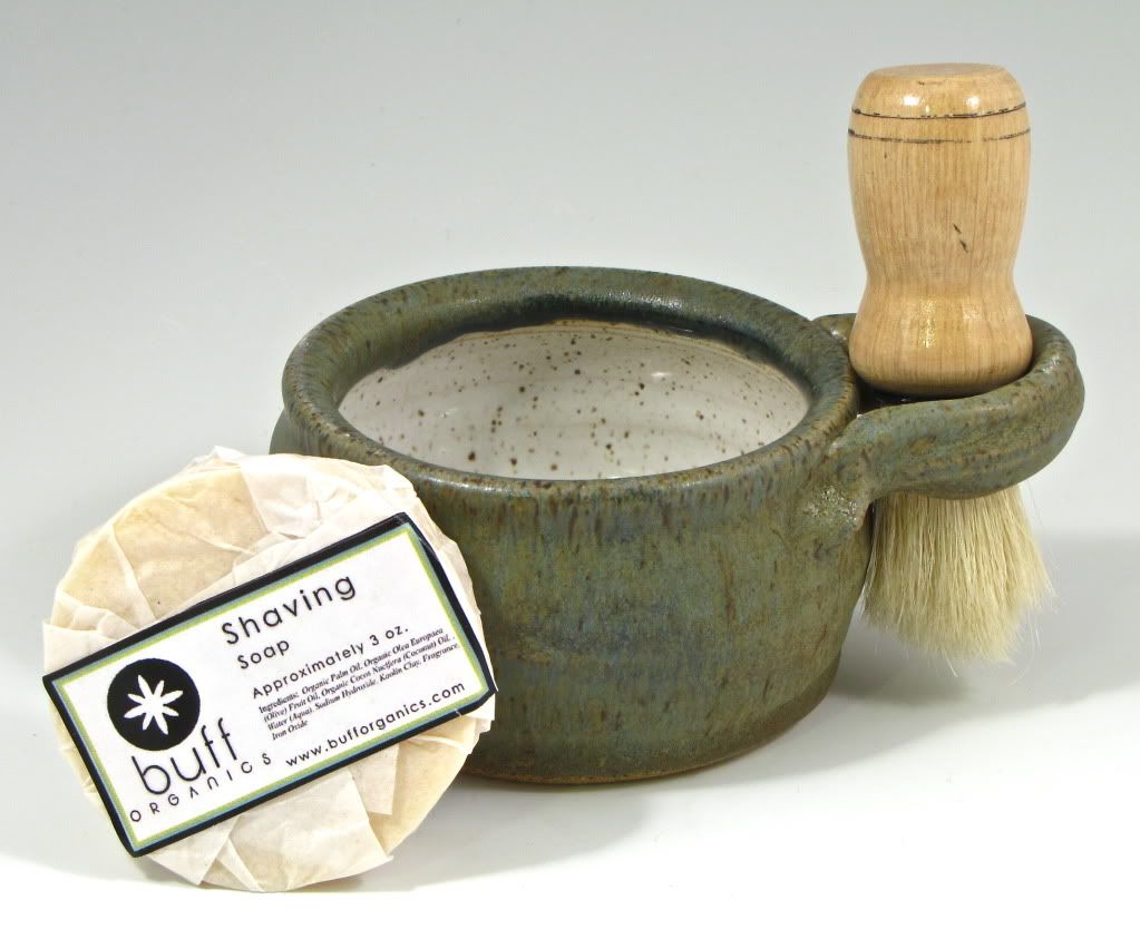 Buff Organics & RSE Collab: Agate Shave Mug and soap