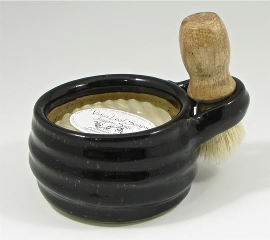 Shaving Mug & Soap by Vinca Leaf Soap and RSE