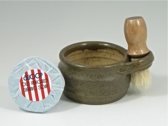 Shave mug and soap collab- Alioop & RSE:  Stone