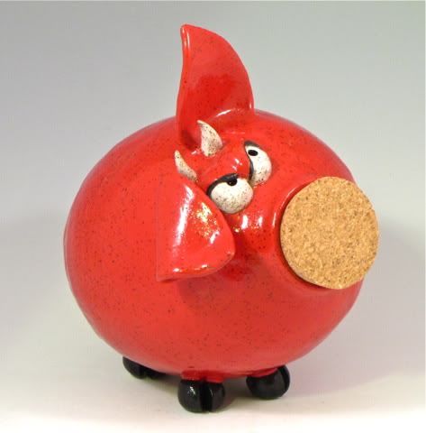 Wicked :: Devilpig piggy bank by Rising Sun Earthworks