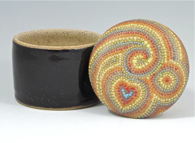 Beaded French Butter Crock