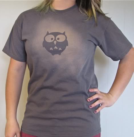 Cute Owl Shirt:  Adult M, Youth M