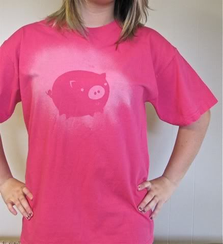 Cute Piggy Shirt:  Adult M and L