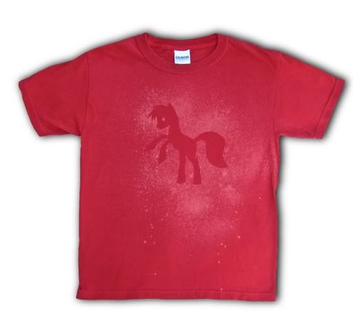 How good it feels to be a horse! ~Katie's Lair Med. Youth T-shirt~ with optional RSE squishies