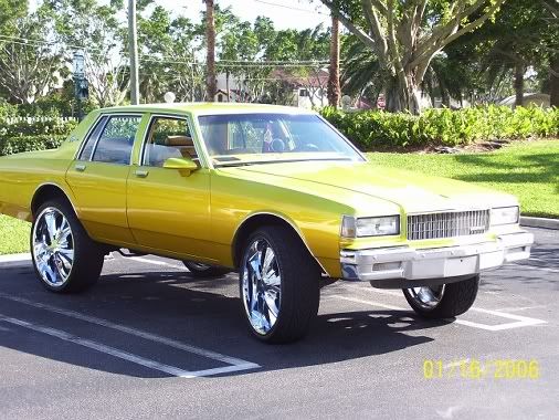 A Donk is a 7176 chevy Impala or Caprice that sits on 22 to 26 inch rims