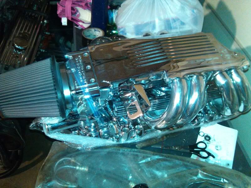 (TPI SETUP) TUNED PORT INJECTION SETUP CHROMED OUT FOR SBC
