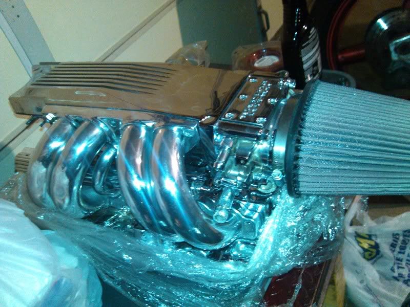 (TPI SETUP) TUNED PORT INJECTION SETUP CHROMED OUT FOR SBC