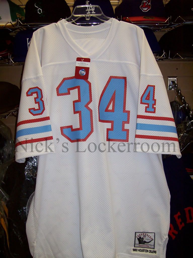 AUTHENTIC Mitchell & Ness 1980 Houston Oilers Earl Campbell Throwback