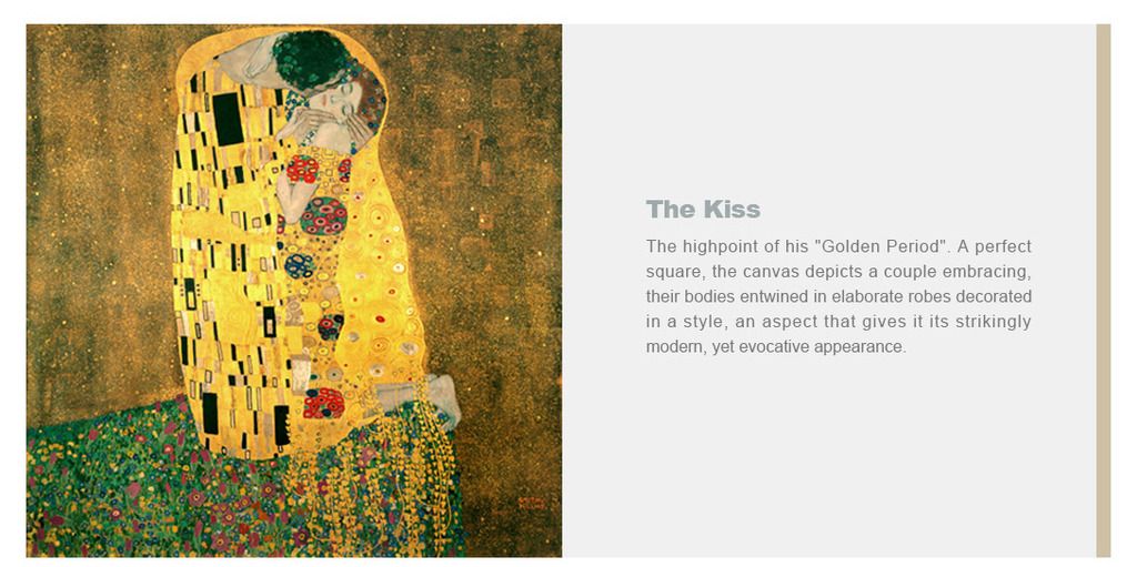The Kiss
The highpoint of his
