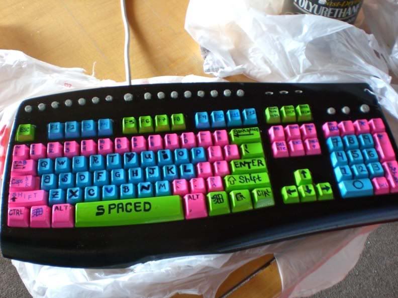 Painted keyboard! MISCELLANEOUS TOPICS