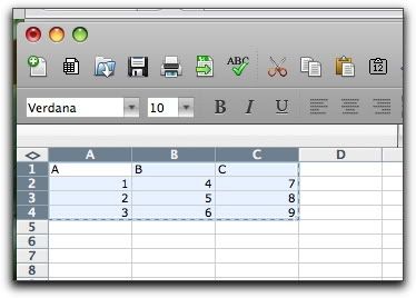 Microsoft Excel 2008, Mac OS X