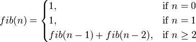 Fibonacci sequence