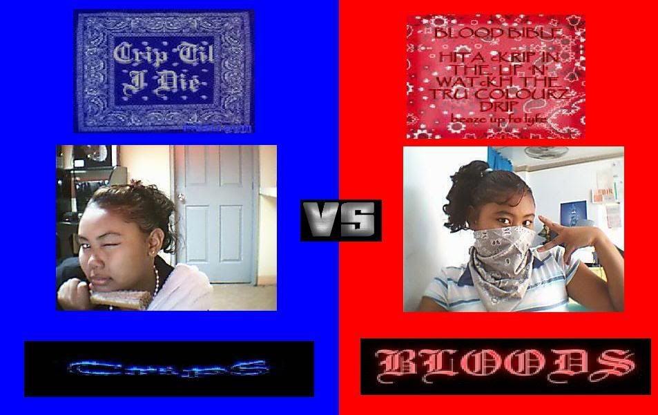 crips vs bloods. crips and loods rap