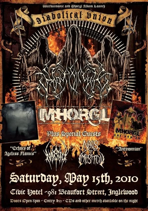 Wardaemonic / Mhorgl Joint CD Launch