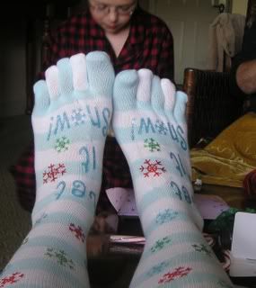 Mom's new socks!