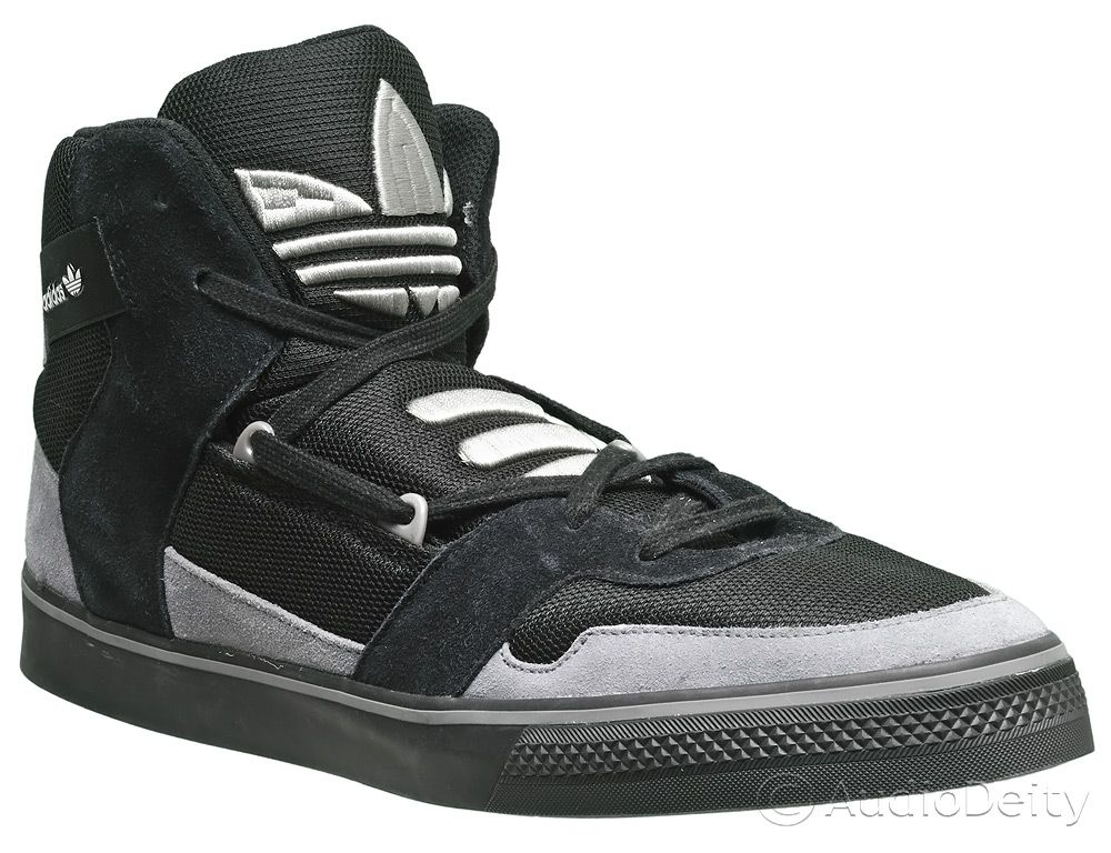 New Adidas Originals Hardland Mens HighTop Skate Shoes 13 Black/Gray
