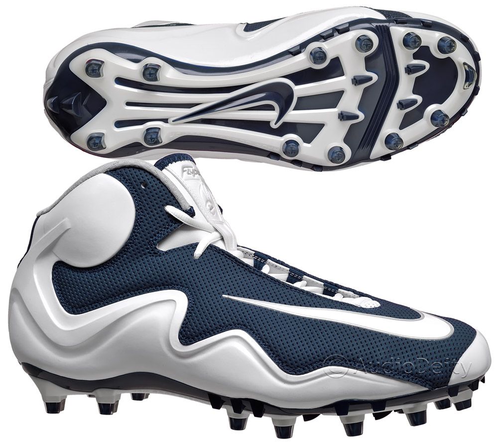 blue football cleats nike