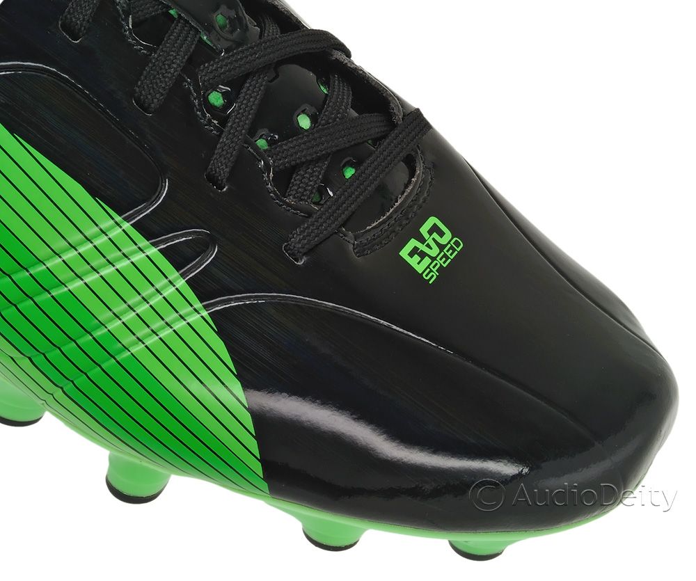 New PUMA EvoSPEED 3 FG Mens Soccer Cleats 120 Retail Black / Lime Green eBay