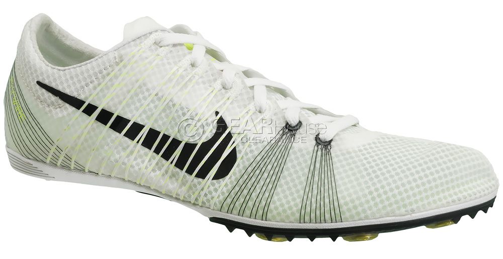 white nike distance spikes
