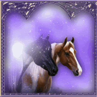 Mystical Purple Horses