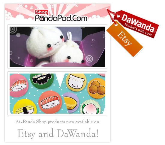 PandaPad.Com Products now on Etsy and DaWanda