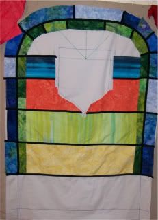 Stained glass quilt
