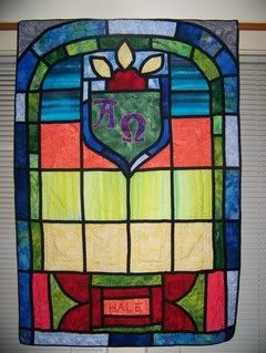 Stained glass quilt