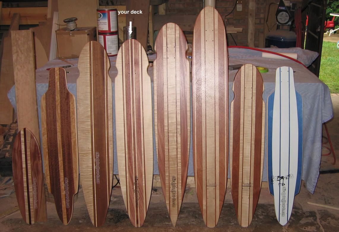 Solid Wood Skateboard