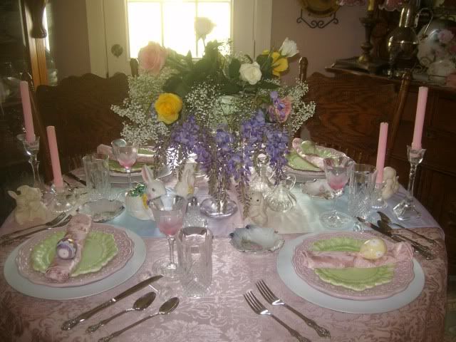 table settings for easter. Easter table setting