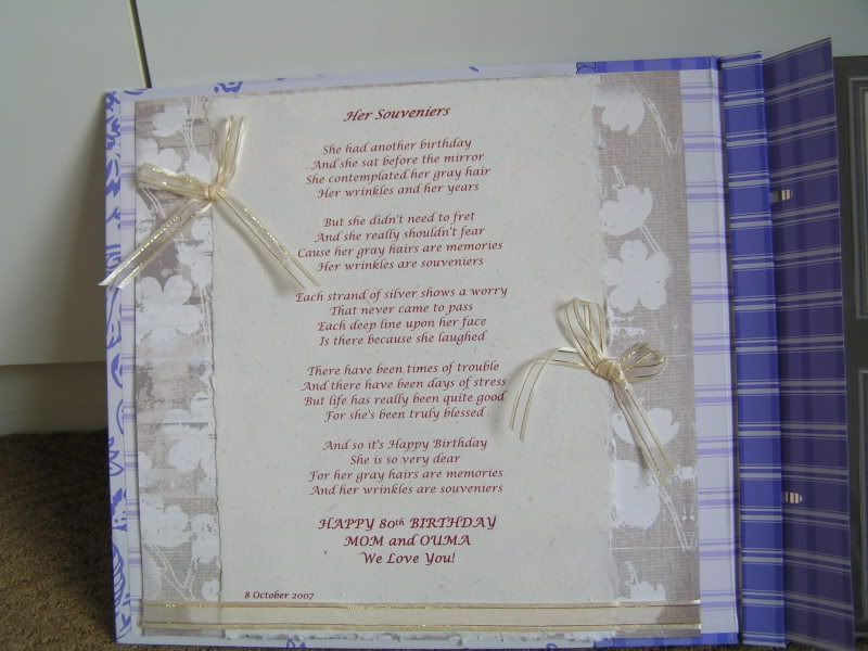 Scrapbook .... some pics of my first attempt!