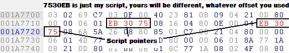 Making a script behavior byte