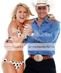 posing couples include (L-R) Chelsie Hightower with Ty Murray and... 