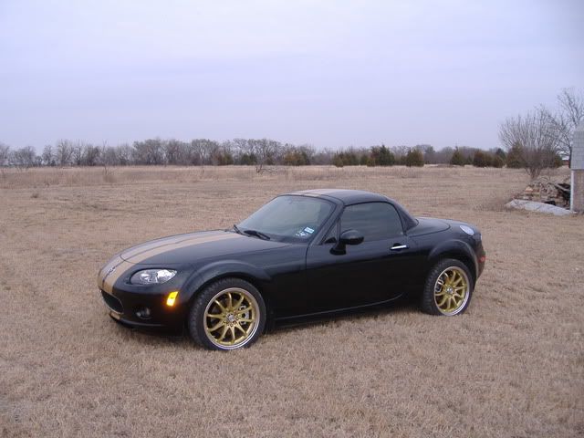 Gold wheels and stripes HG PRHT - MX-5 Miata Forum