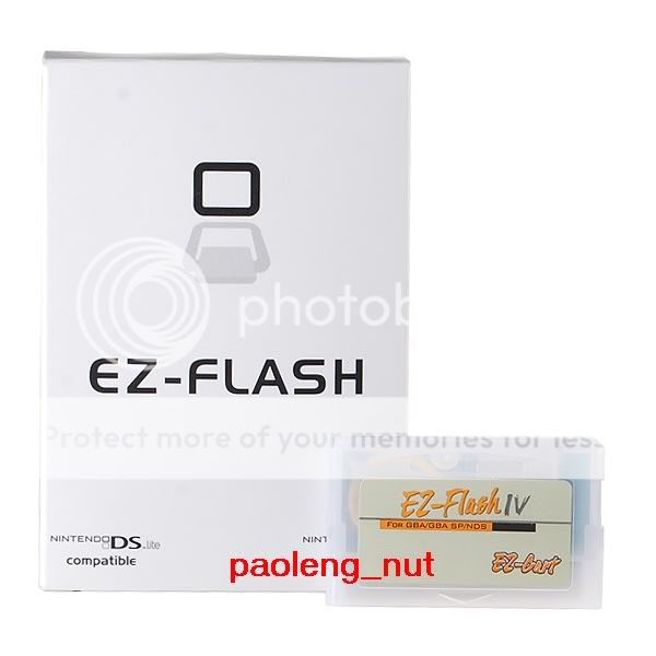 EZ Flash 4 IN BOX with 2 GB Micro SD Card and Mini SD Adapter For GBA