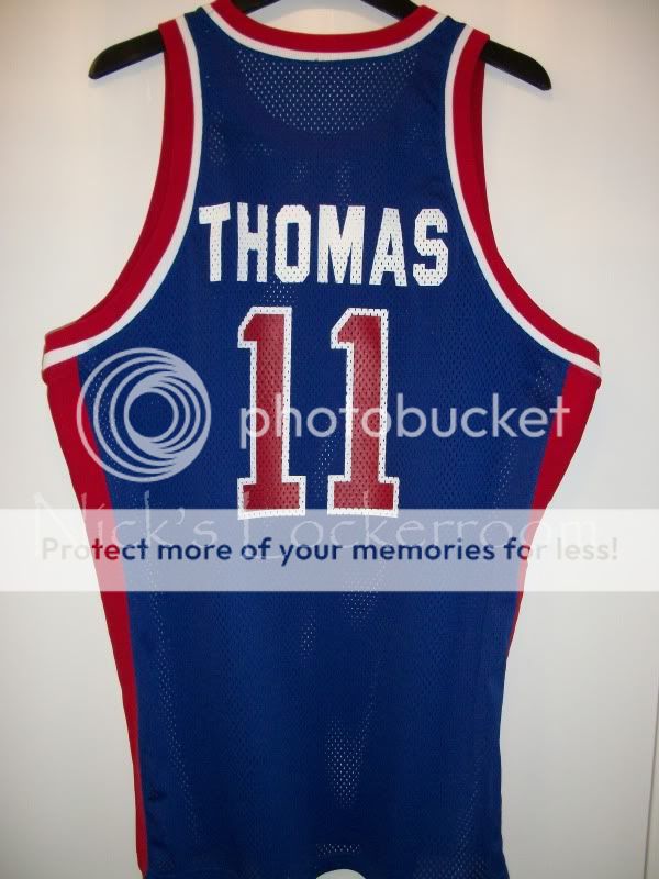   Mitchell & Ness 88 89 Detroit Pistons Isiah Thomas Throwback Jersey 48