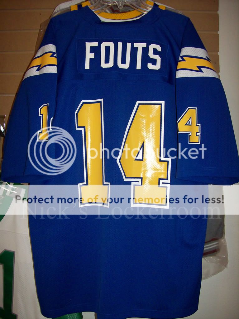 Mitchell Ness 84 Chargers Dan Fouts Throwback Jersey 56  