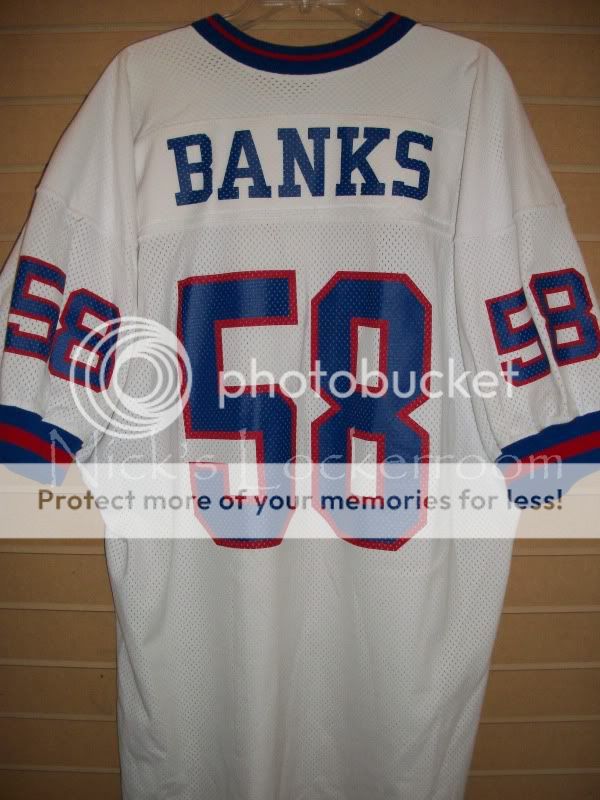 Mitchell Ness 86 Giants Carl Banks Throwback Jersey 52  