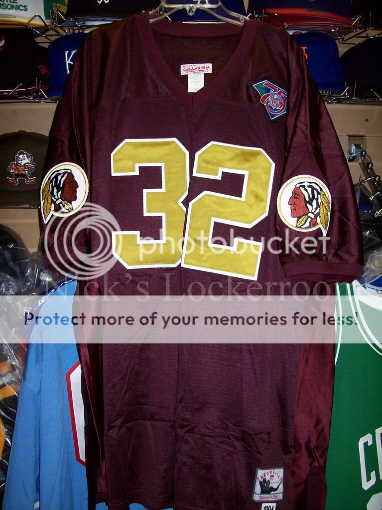 Mitchell Ness Redskins Ricky Ervins Throwback Jersey 60  