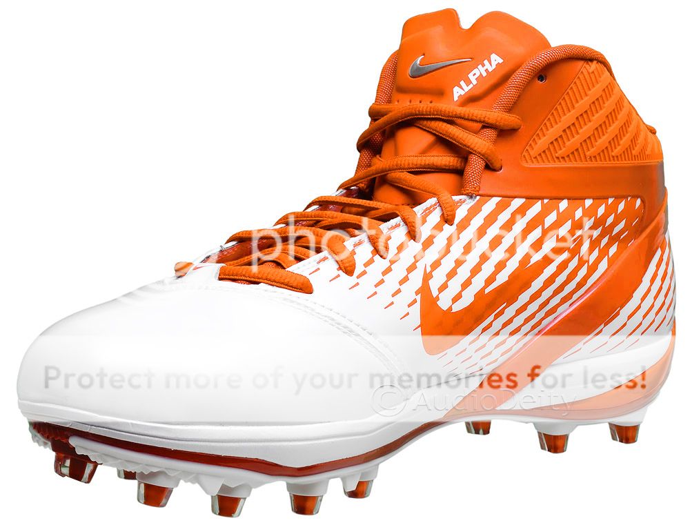 NEW Nike Air Zoom Alpha Talon TD Mens 3/4 Football Cleats, Orange ...